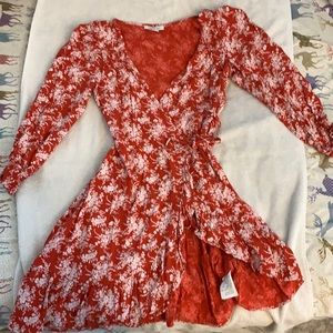 american eagle wrap dress